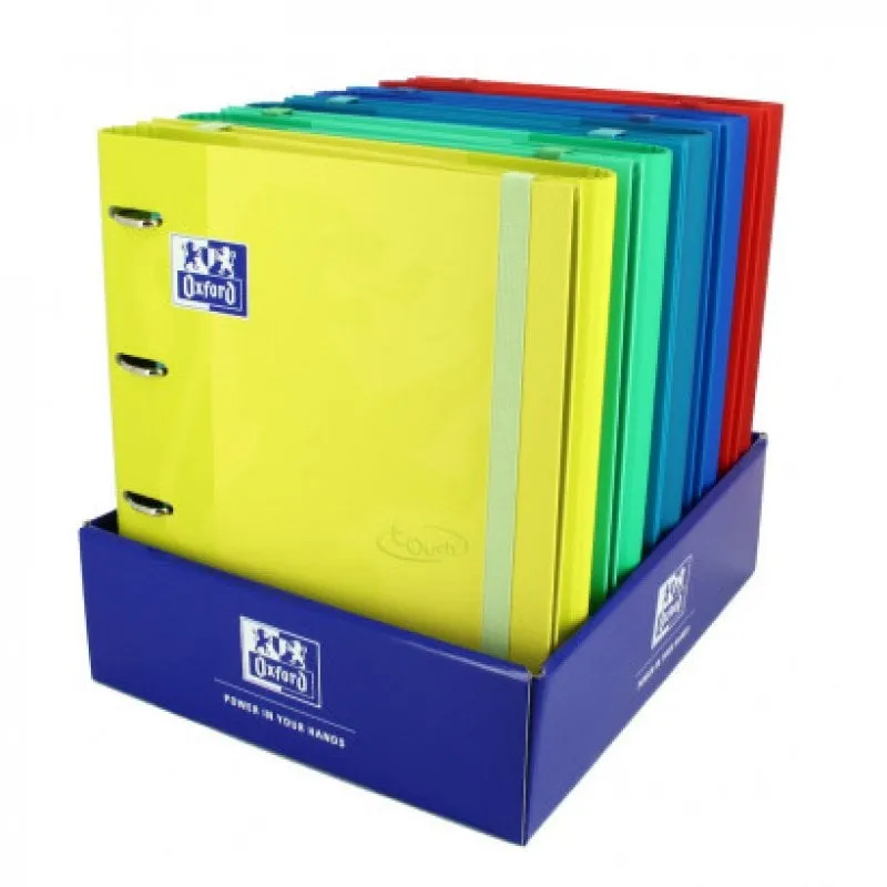 Cartella Oxford EuropeanBinder Touch con ricarica A4+, colori vivaci assortiti - immagine 1