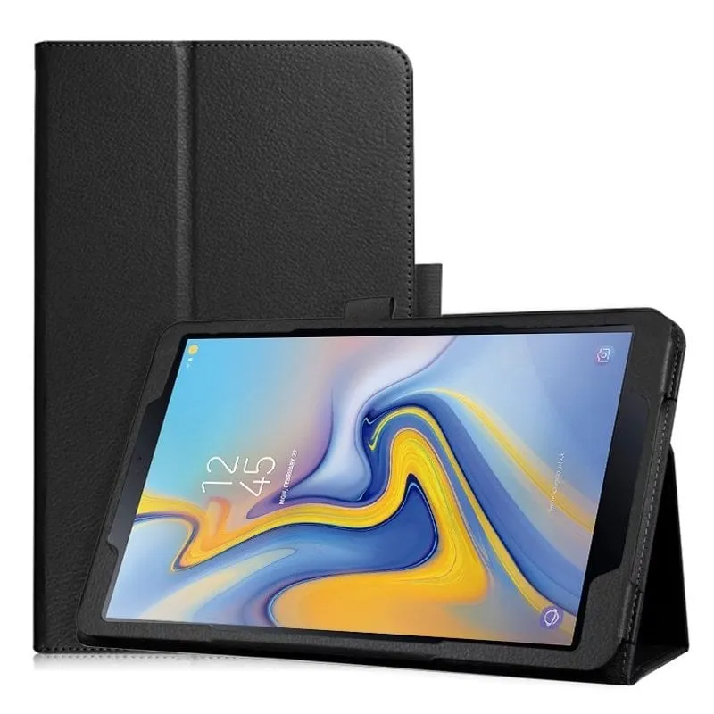 Custodia in similpelle liscia nera per Samsung Galaxy Tab A (2018) 10,5" - immagine 1