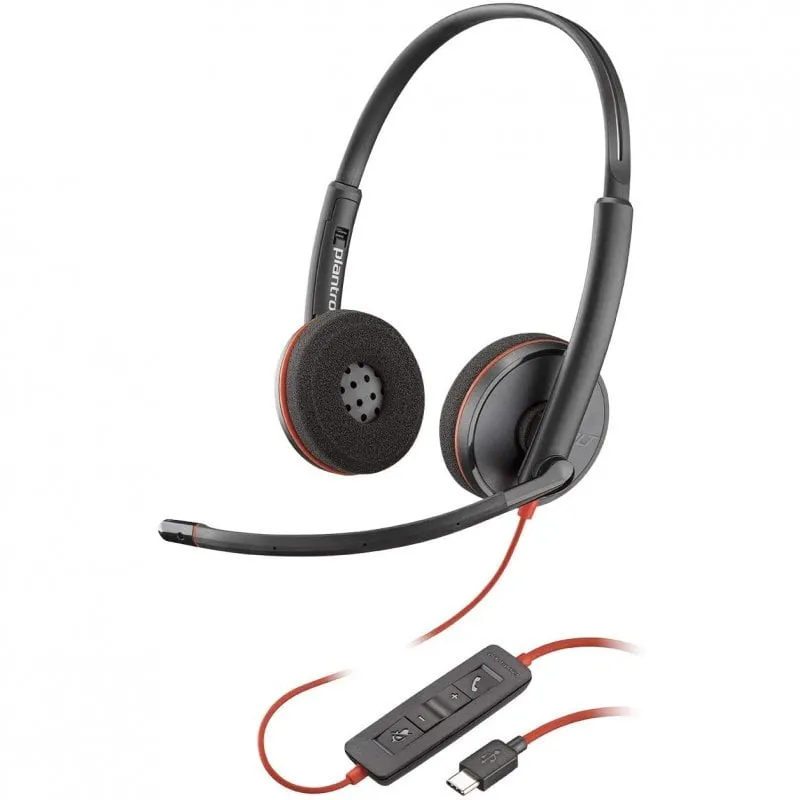 Cuffie USB-C Plantronics Blackwire C3220 Nere - immagine 1