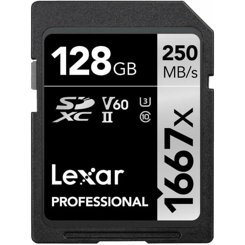 Lexar Professional 1667x SDXC 128 GB UHS-II Classe 10 U3 V60 - immagine 1