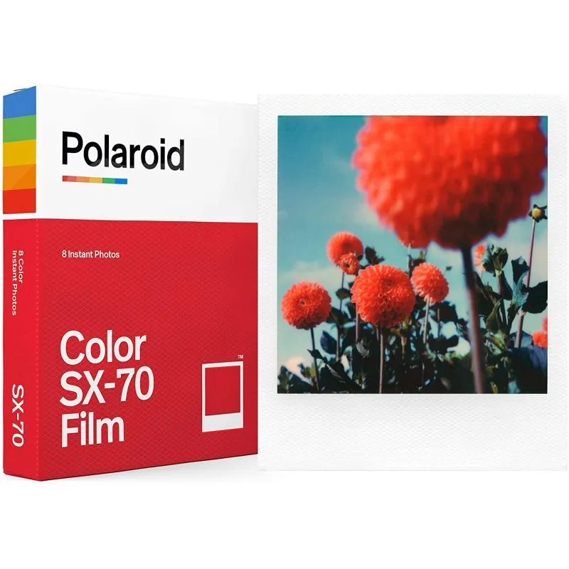 Confezione da 8 pellicole a colori istantanei Polaroid per SX-70 - immagine 1