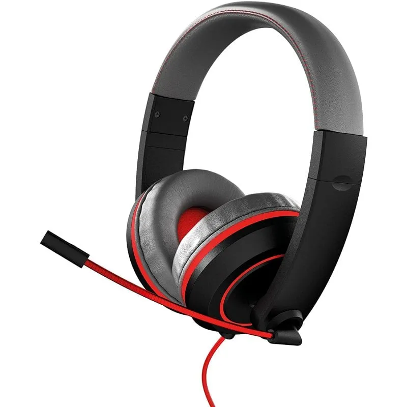 Gioteck XH100 S Cuffie da gioco multipiattaforma Nero/Rosso - immagine 1