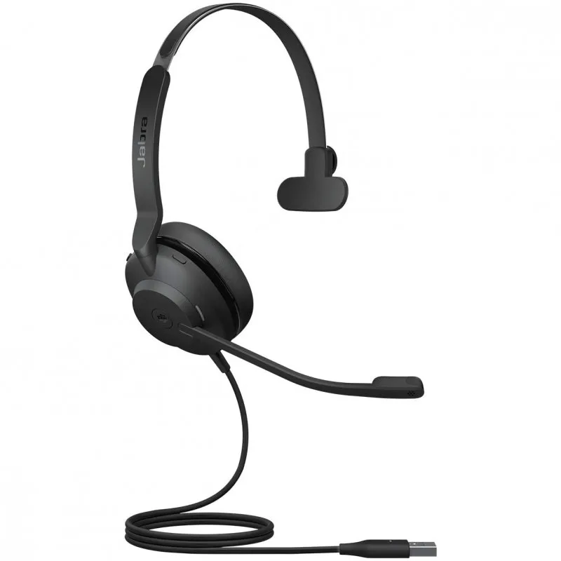 Jabra Evolve2 30, UC Mono Auricolare Cablato A Padiglione Ufficio USB tipo A Nero - immagine 1