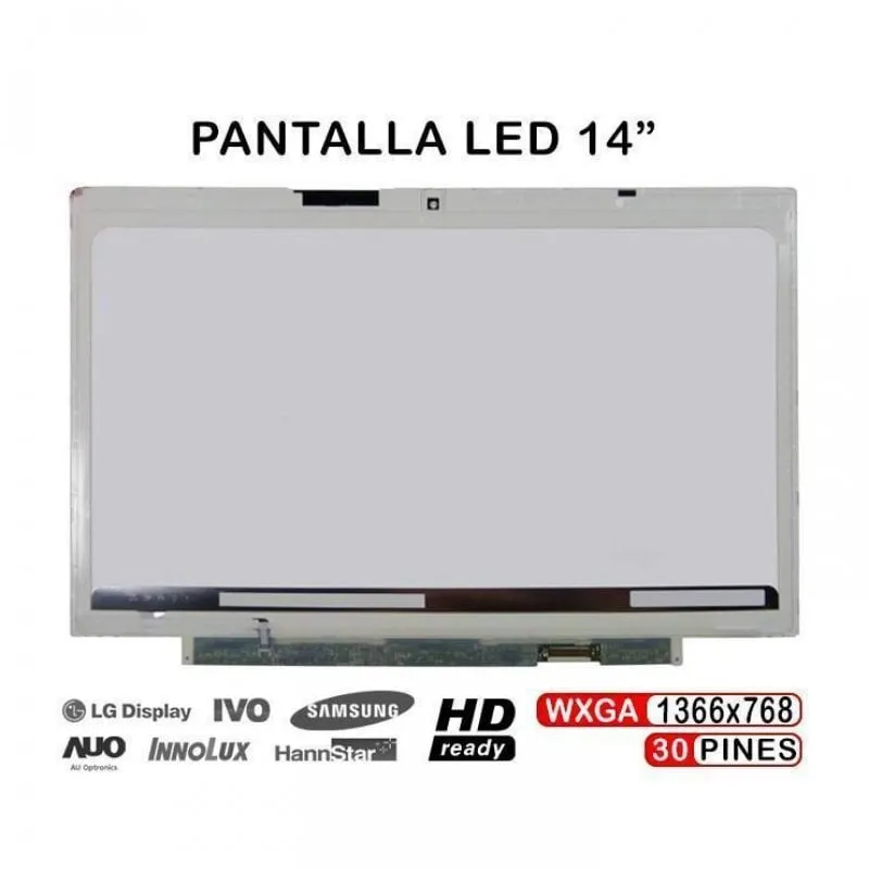 Schermo LED da 14" per laptop Fujitsu serie U772 LP140WH6-TSA2 LP140WH6-TSA3 - immagine 1