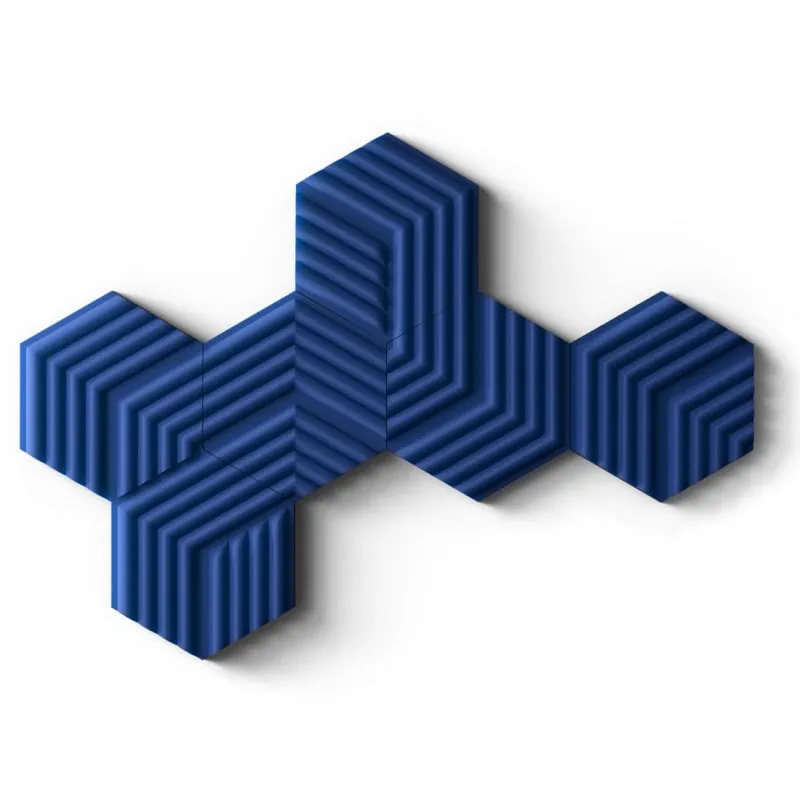 Corsair Wave Panels Starter Set 6 Pannelli in schiuma blu per trattamento acustico - immagine 1