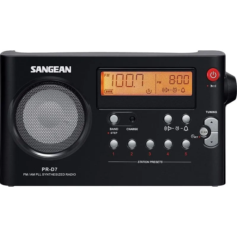 Radio digitale portatile Sangean PR-D7B nera - immagine 1