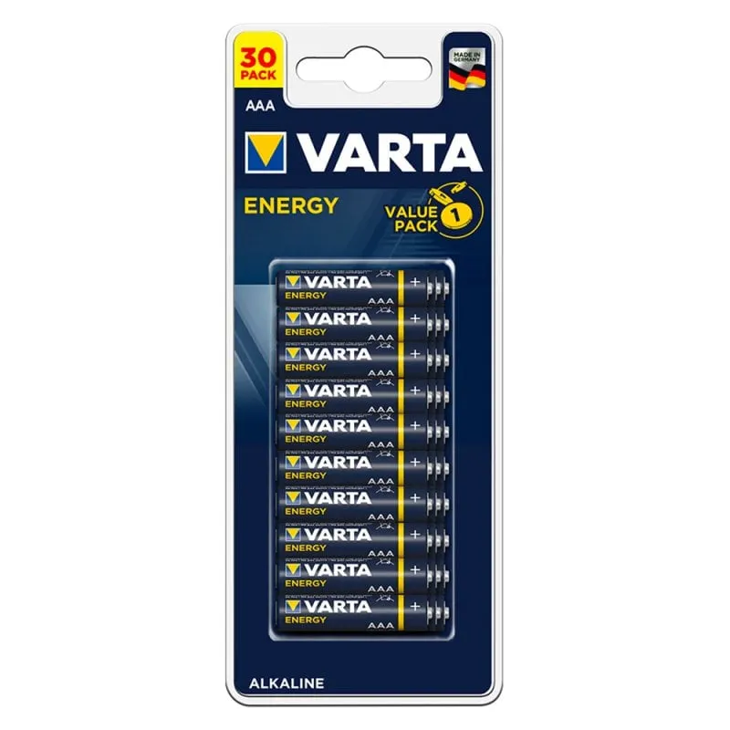 Varta Energy Confezione da 30 batterie alcaline AAA LR03 - immagine 1