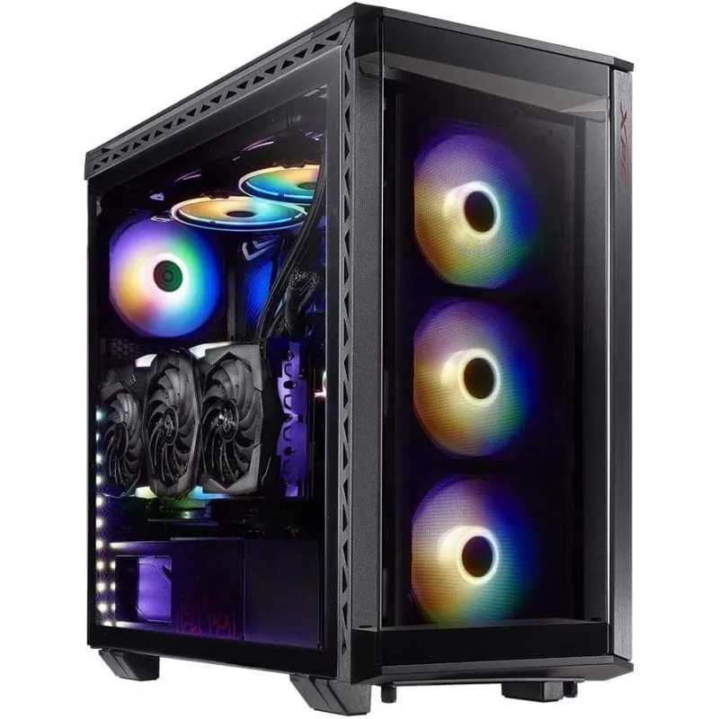 Adata XPG Battlecruiser ARGB vetro temperato USB-C nero - immagine 1