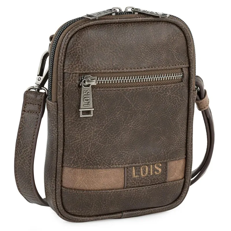 Borsa a tracolla per cellulare Lois Grant marrone - immagine 1