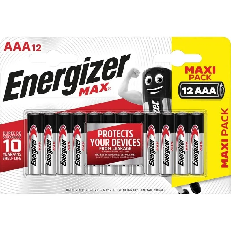 Pila Energizer Max AAA LR03 Confezione 12 Alcaline Powerseal - immagine 1