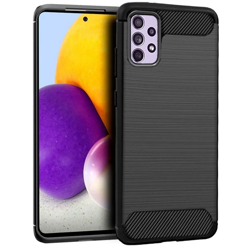 Fantastica custodia in carbonio nero per Samsung Galaxy A72 - immagine 1