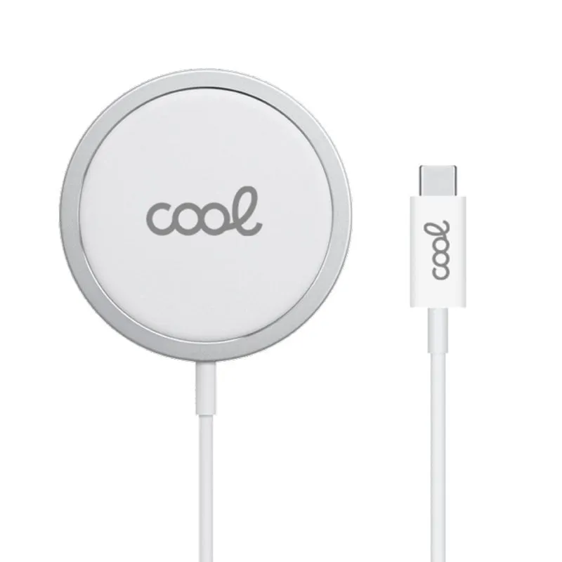 Caricabatterie wireless Cool Dock Qi da 15 W bianco - immagine 1