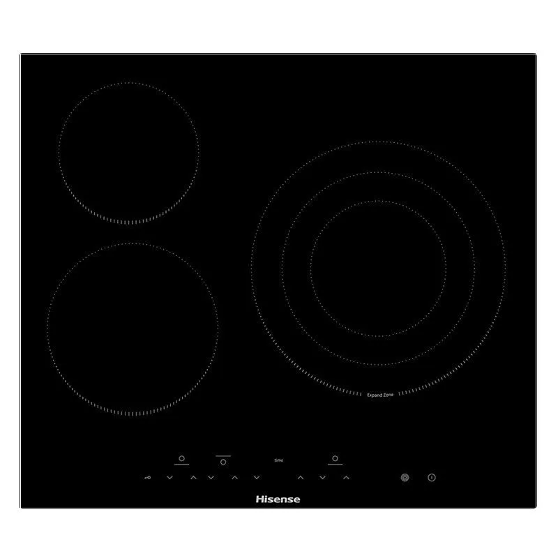 Hisense E6322C Piastra in vetroceramica 3 zone 60 cm Nera - immagine 1