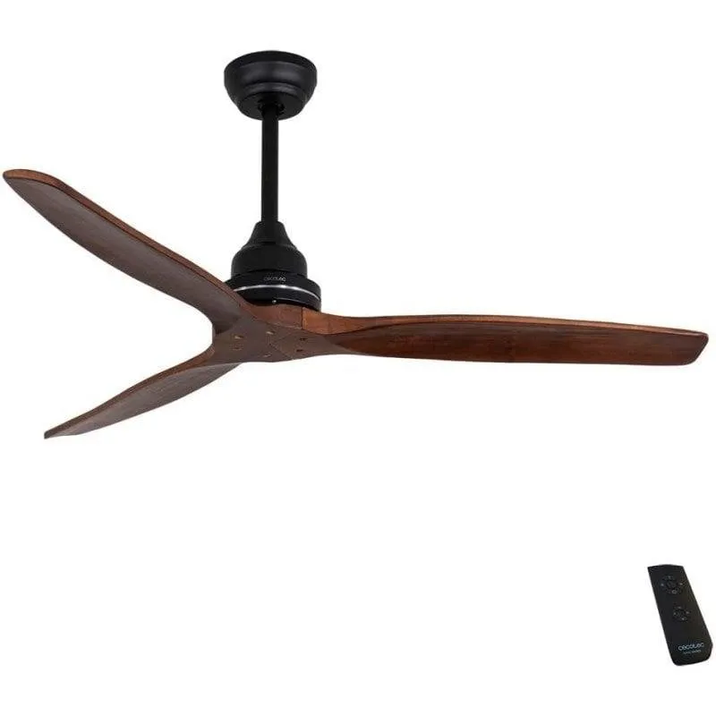 Ventilatore da soffitto Cecotec EnergySilence Aero 580 3 Pale 3 Velocità 70W Legno/Nero - immagine 1