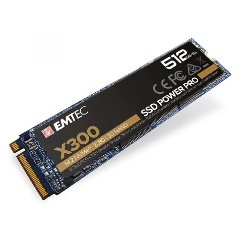 Emtec X300 M.2 512 GB PCI Express 3.0 3D NAND NVMe - immagine 1
