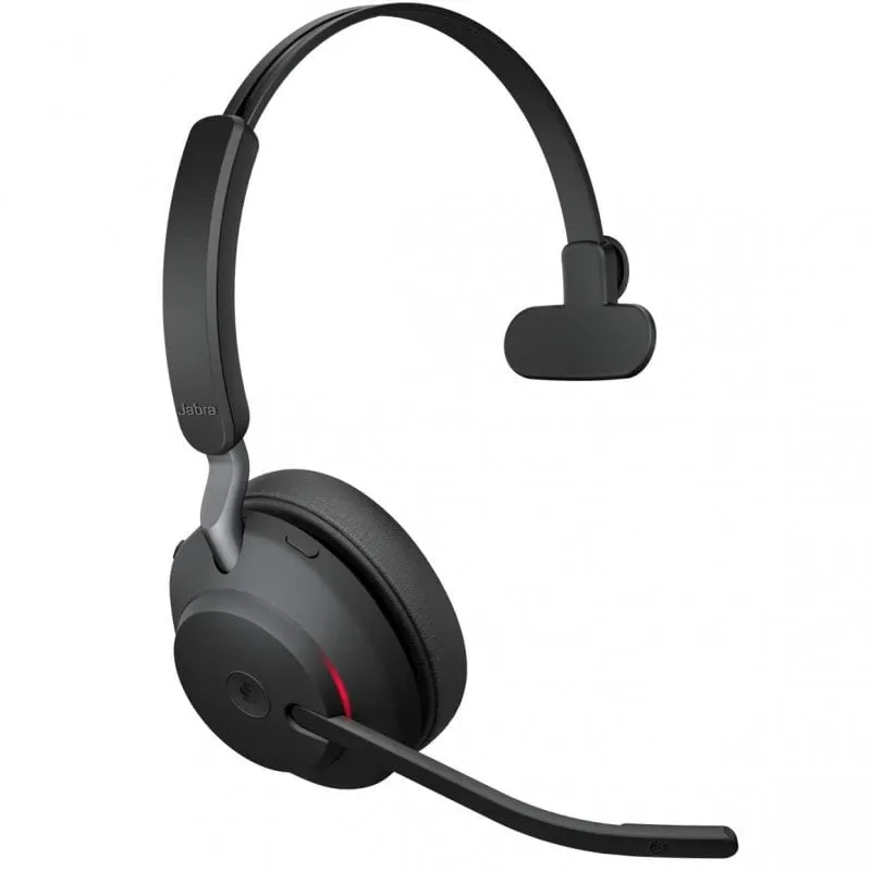 Jabra Evolve2 65, MS Mono Auricolare Wireless A Padiglione Ufficio USB tipo-C Bluetooth Nero - immagine 1