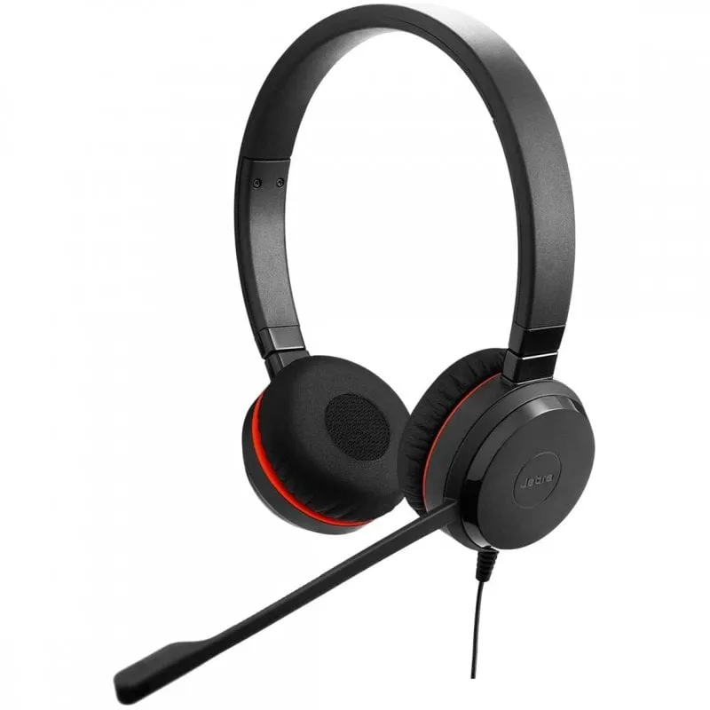 Jabra Evolve 20SE UC Stereo Auricolare Cablato A Padiglione Ufficio USB tipo A Bluetooth Nero - immagine 1