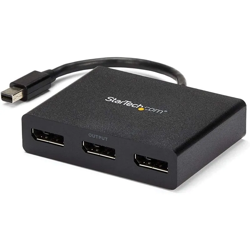 StarTech.com Adattatore multi monitor a 3 porte - Mini DisplayPort a DisplayPort MST Hub, doppio 4K 30Hz e 1x 1080p - Splitter video per modalità desktop esteso solo su Windows - mDP 1.2 a 3x DP - immagine 1