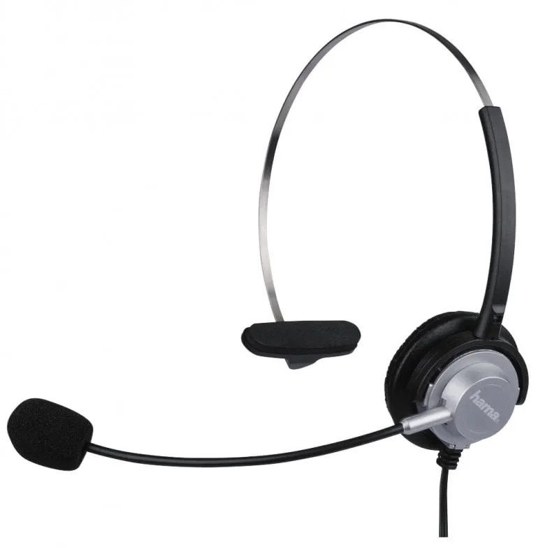 Hama headset mono auricolare nero/argento - immagine 1