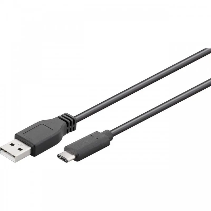 Cavo Goobay da USB 2.0 a USB-C 1 m Nero - immagine 1