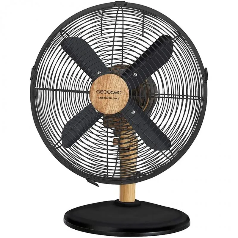 Ventilatore da Tavolo Cecotec EnergySilence 560 WoodDesk 45W 4 Pale 3 Velocità Silenzioso Oscillante - immagine 1