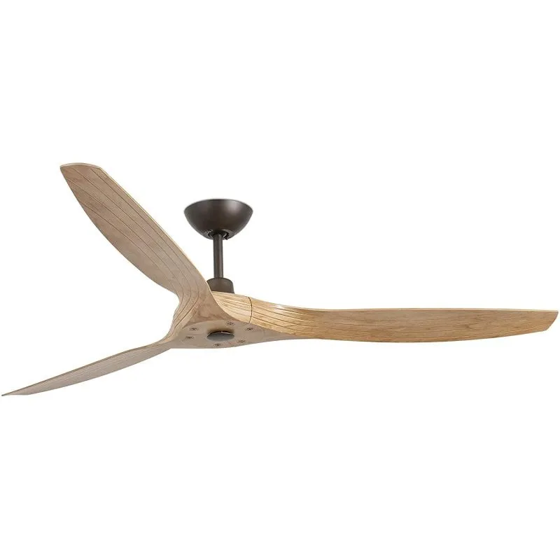 Ventilatore da soffitto Faro Morea con telecomando 38W marrone chiaro - immagine 1