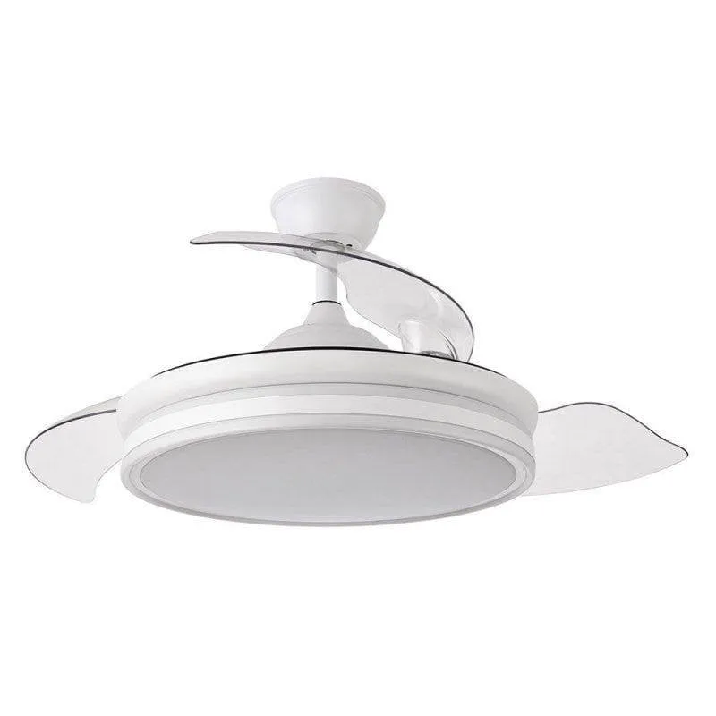 Ventilatore da Soffitto con Luce Fabrilamp Bayomo 59W 107cm 6 Velocità Pale Retrattili Telecomando - immagine 1