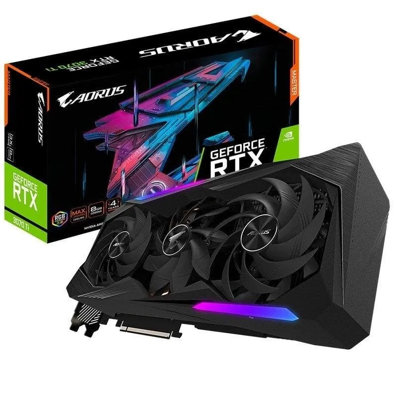 Scheda Grafica Gigabyte AORUS GeForce RTX 3070 Ti MASTER 8GB GDDR6X - immagine 1