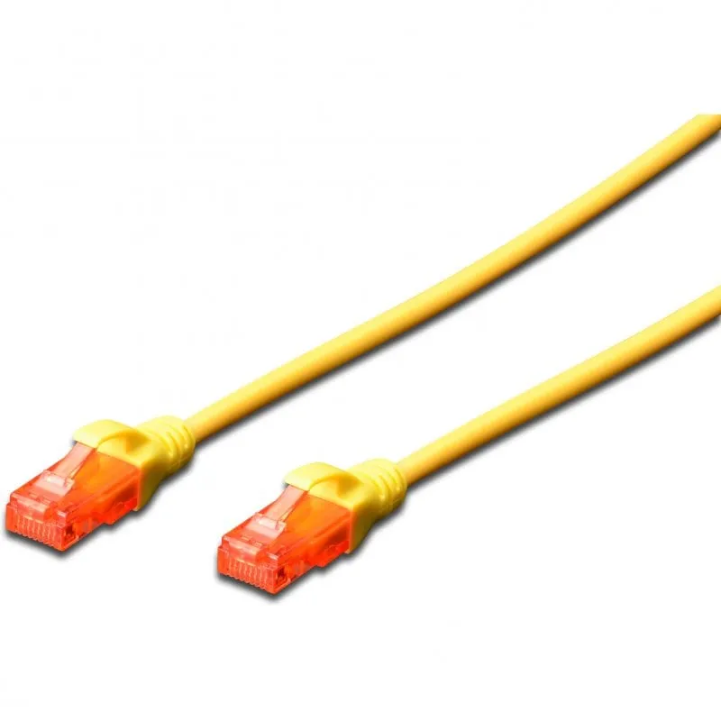 Cavo di rete Ewent RJ45 Cat 6 U/UTP 3m Giallo - immagine 1