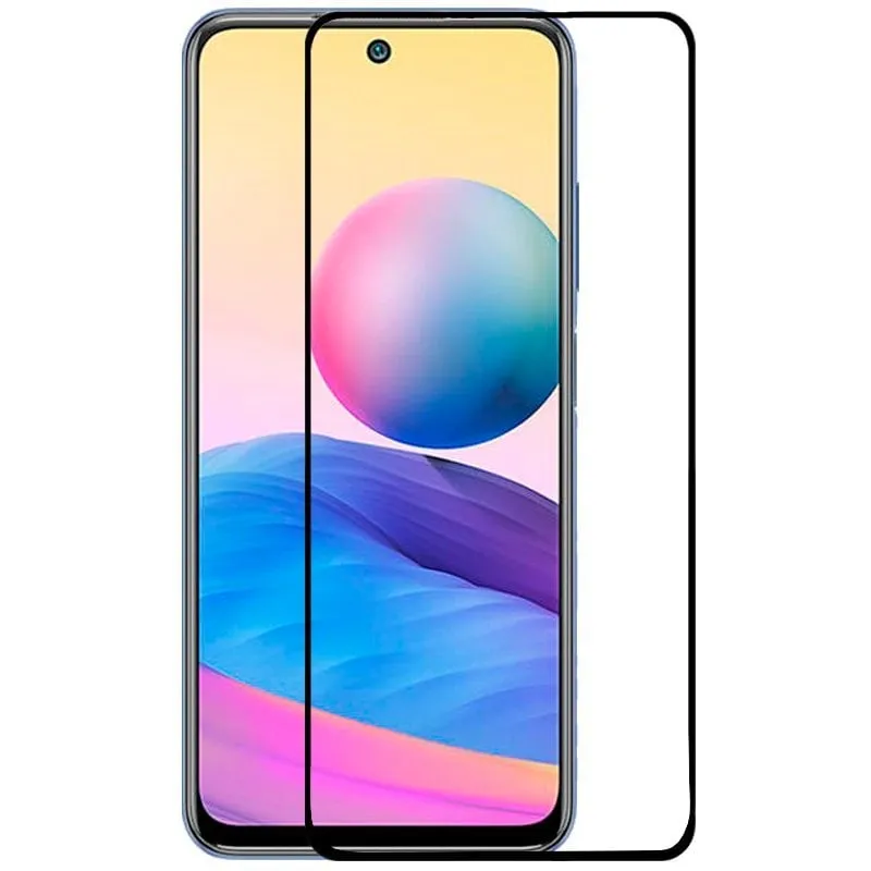 Fantastica protezione per schermo in vetro temperato nero pieno 3D per Xiaomi Redmi Note 10 5G/Pocophone M3 Pro 5G - immagine 1
