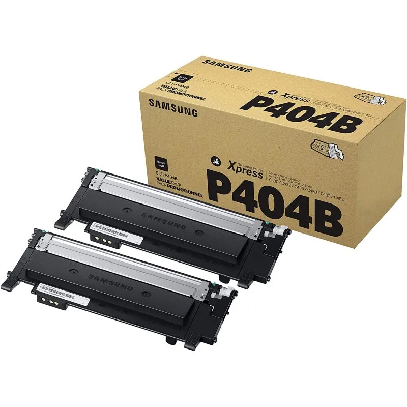 Samsung Confezione da 2 cartucce toner originali HP CLT-P404B (nero) - immagine 1