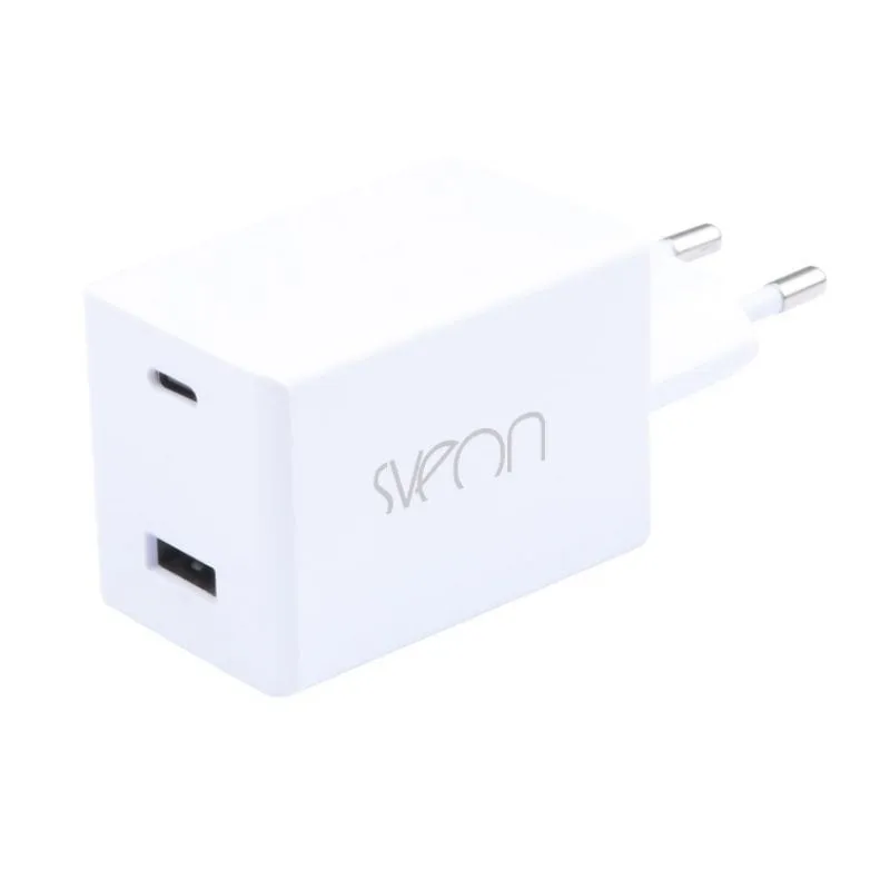 Caricabatterie universale USB-C/USB-A Sveon SAC248 48W Bianco - immagine 1
