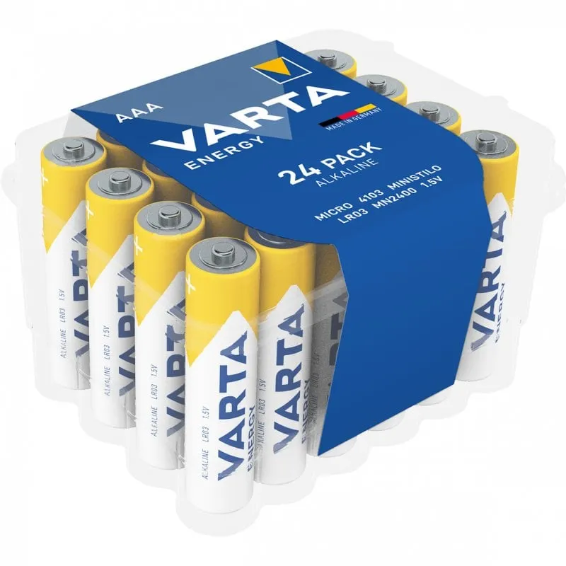 Varta Energy Pack 24 batterie alcaline AAA Micro LR03 Mignon 1,5 V - immagine 1