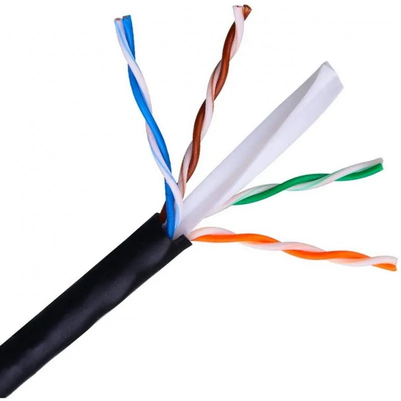 Cavo di rete Aisens Coil RJ45 Cat.6 UTP rigido 100 m Nero - immagine 1