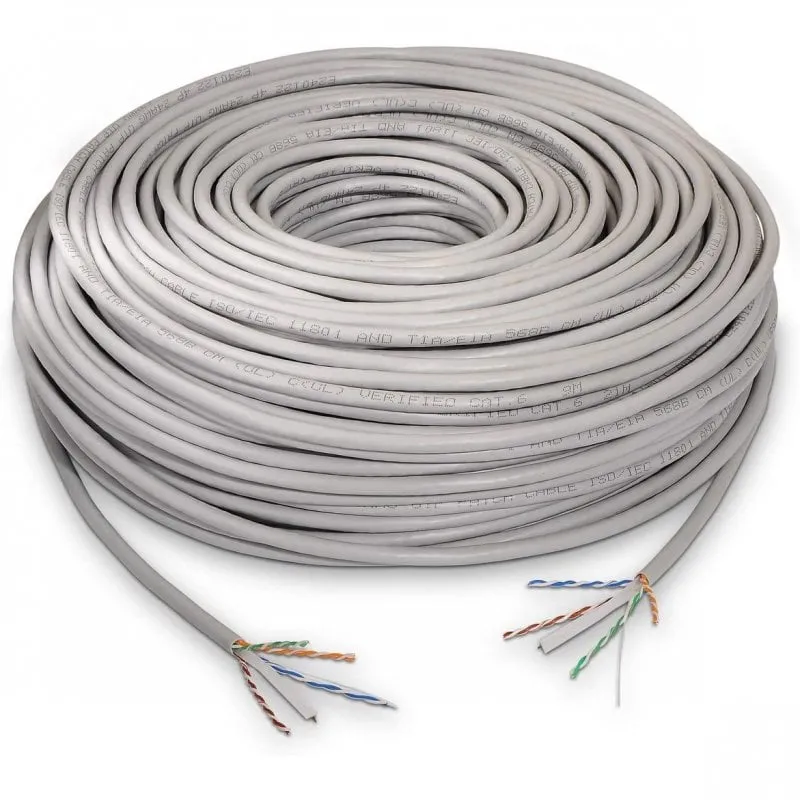 Cavo di rete Aisens Coil RJ45 Cat.6 UTP AWG24 rigido 305 m Grigio - immagine 1