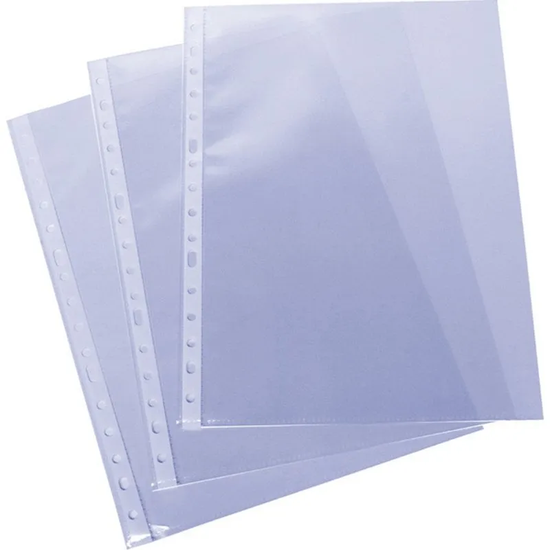 Grafoplás Confezione da 100 coperture Classic Folio lisce 16 fori - immagine 1