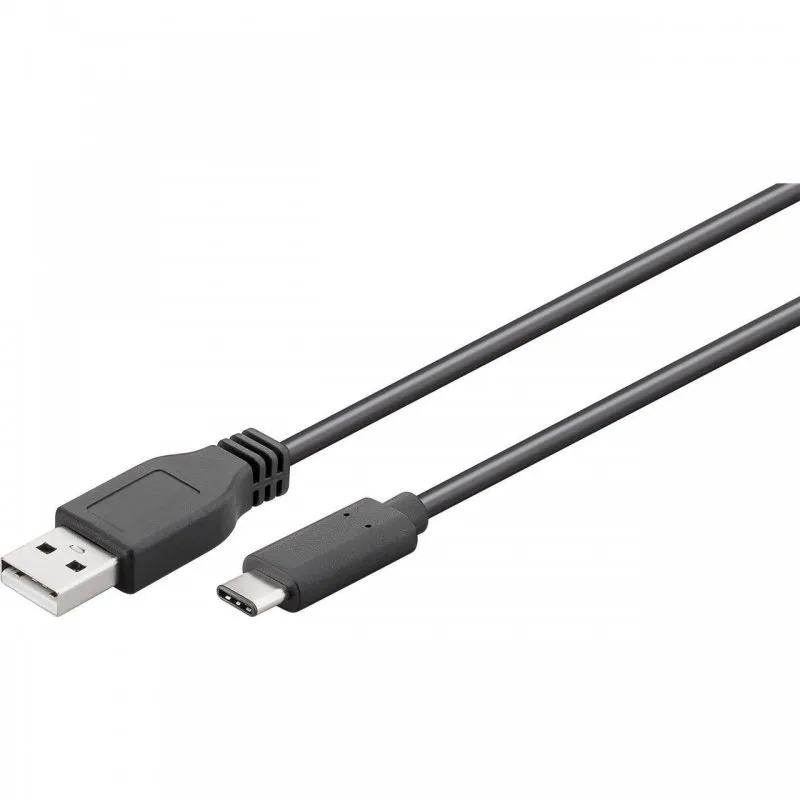 Cavo Goobay da USB a USB-C maschio/maschio da 1,8 m Nero - immagine 1