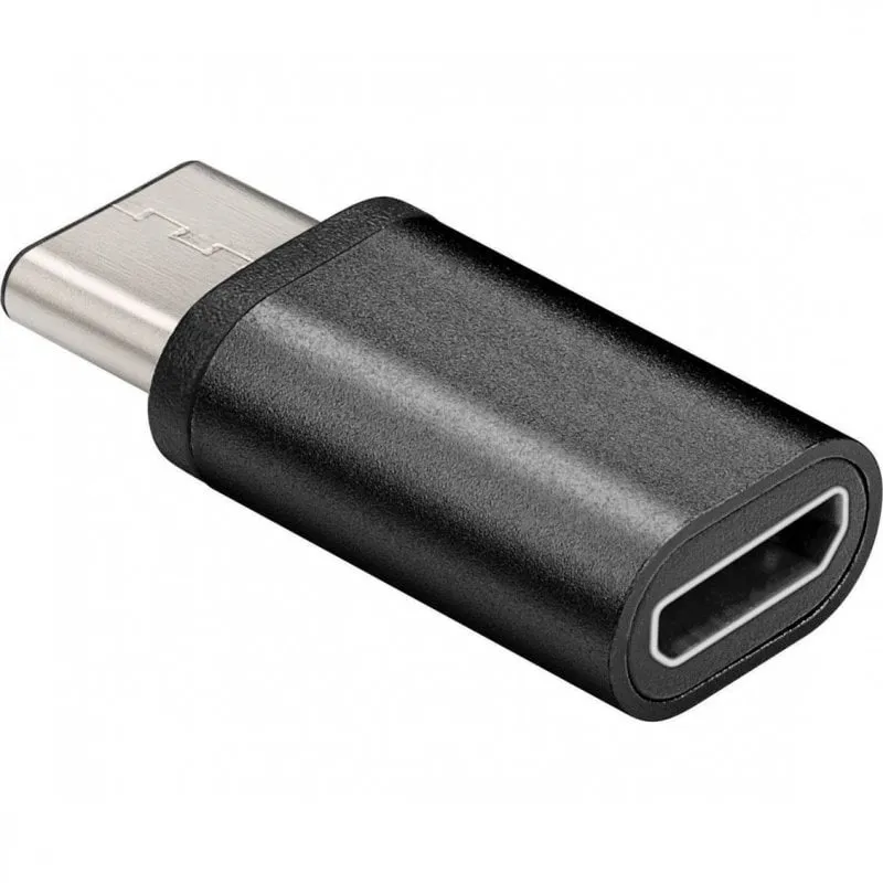 Adattatore Goobay da USB-C 3.0 a Micro USB-B 2.0 Nero - immagine 1