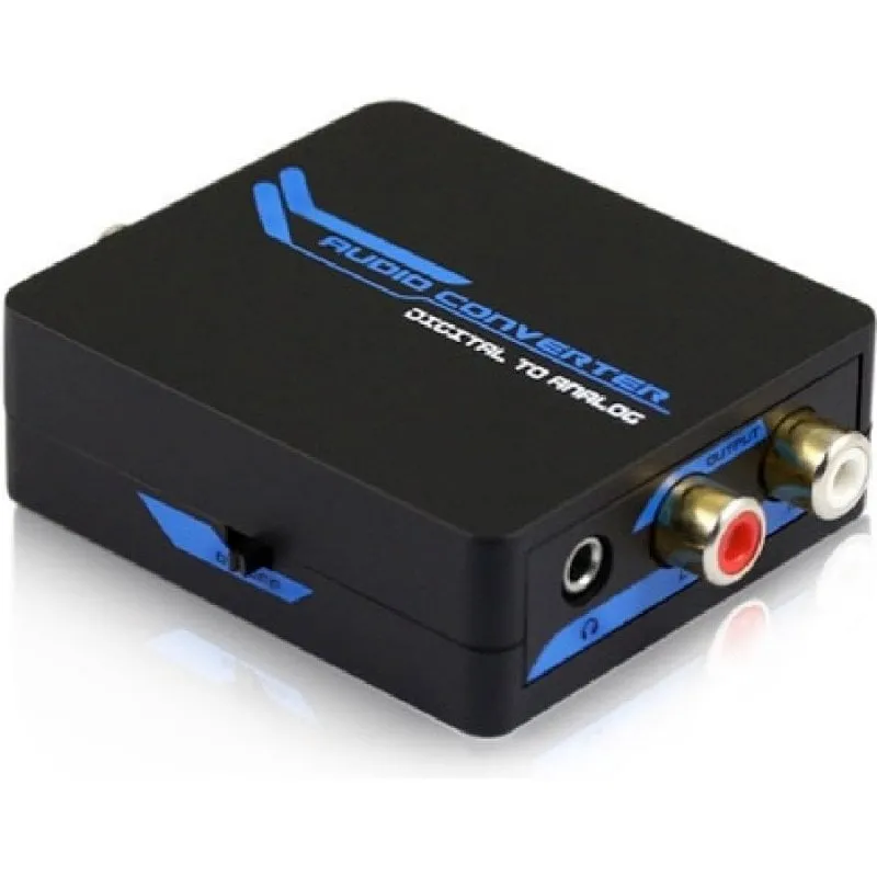 Convertitore DCU Tecnologic Digital Toslink a RCA analogico/Jack 3.5 - immagine 1