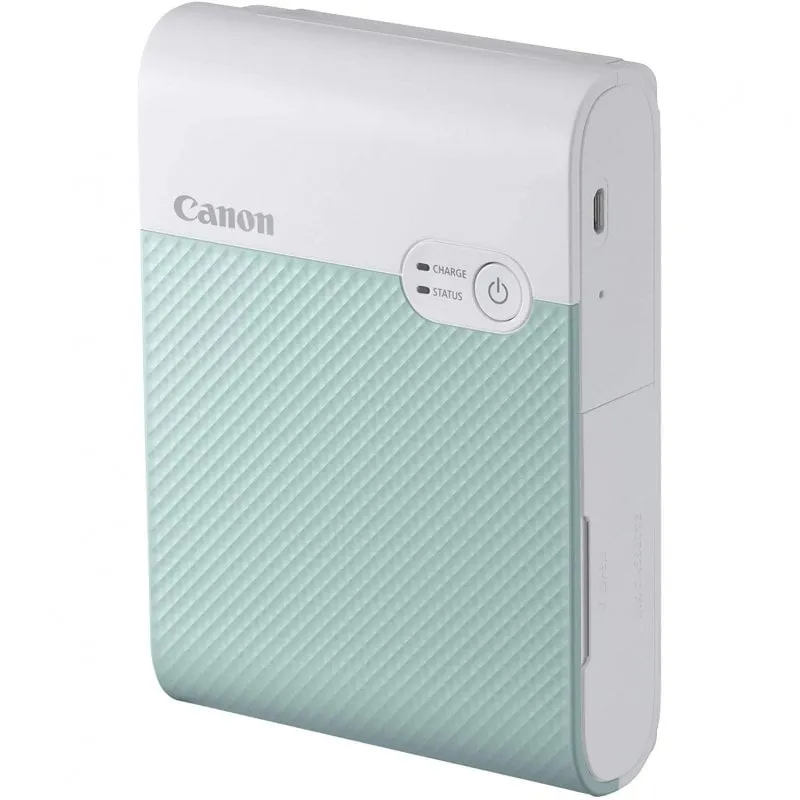 Canon SELPHY Stampante fotografica portatile wireless a colori SQUARE QX10, verde menta - immagine 1