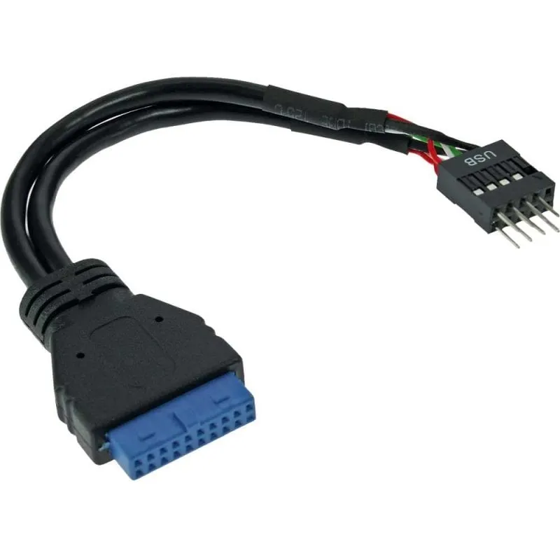 InLine Cavo USB 3.0 interno 19pin maschio / USB 2.0 2x 4pin maschio, 0,15m - immagine 1