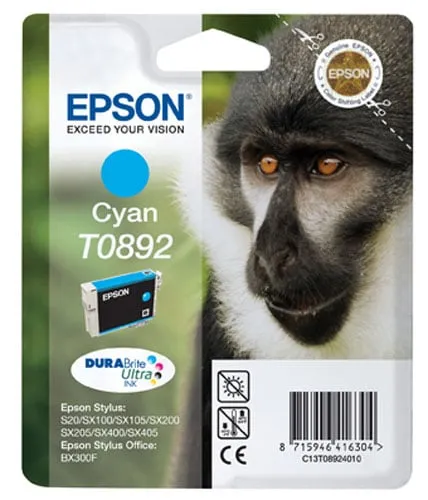 Epson T0892 Cian Stylus S20/SX200/SX400/DX4400/BX300F - immagine 1