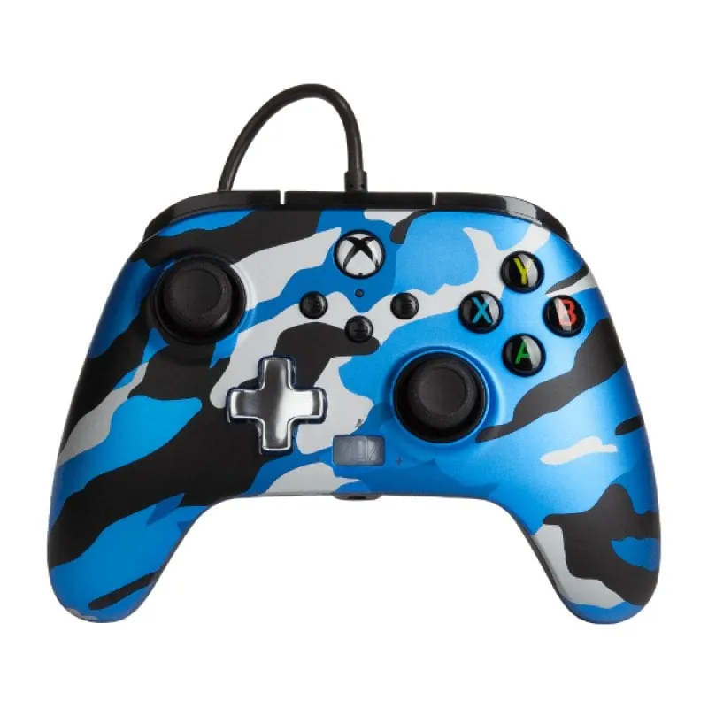 Controller cablato Power A Blue Camouflage per Xbox Series X / S / Xbox One / PC - immagine 1