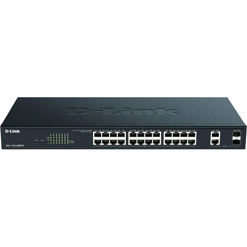 Switch D-Link DGS-1100-26MPV2 26 porte Gigabit + 2 SFP - immagine 1