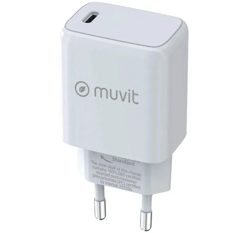 Caricabatterie Muvit for Change Type-C PD 30W Bianco - immagine 1