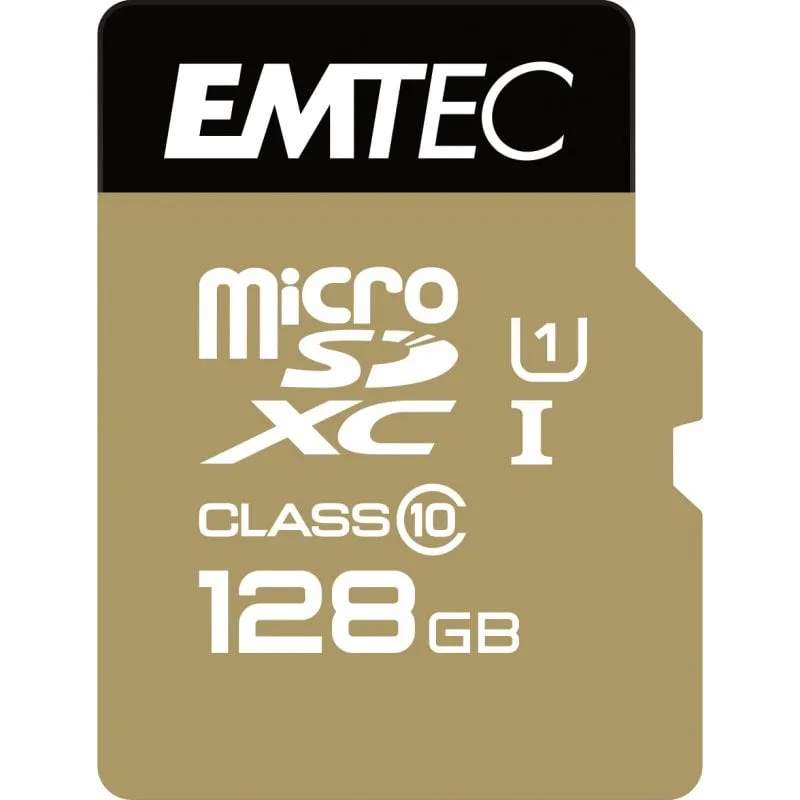 Emtec microSD Class10 Gold+ 128GB MicroSDXC Classe 10 - immagine 1