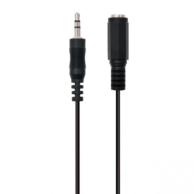 Cavo Jack Ewent 3,5mm Maschio/Femmina 5m Nero - immagine 1