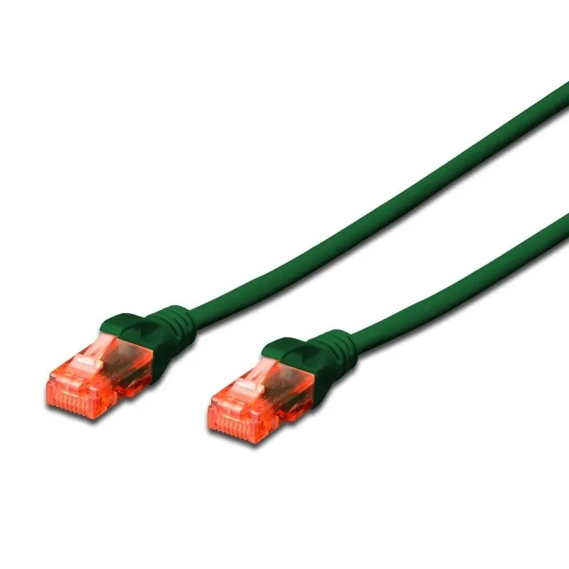 Cavo di rete Ewent RJ45 Cat 6 U/UTP 2m Verde - immagine 1