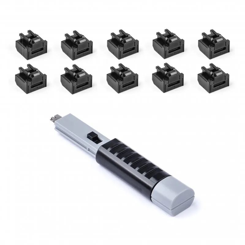 Smart Keeper Pack 10 serrature per porte RJ45 + chiave di sicurezza nera - immagine 1