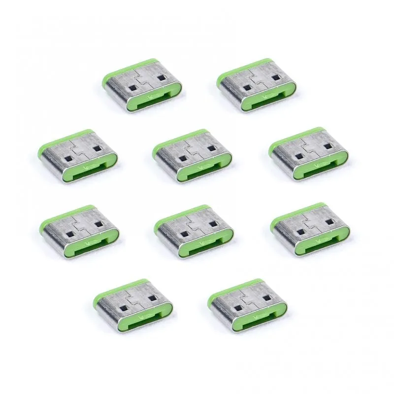 Smart Keeper Pack 10 lucchetti per porta USB-C Verde - immagine 1